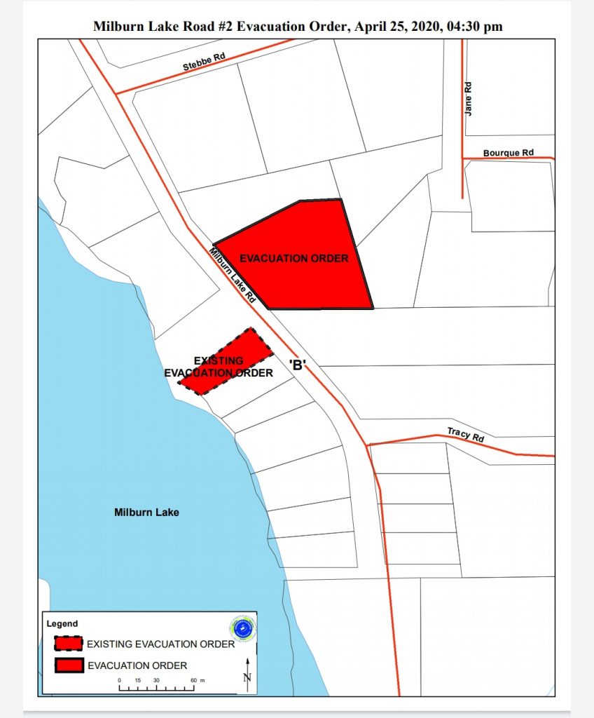 Second property evacuated on Milburn Lake Road - My Cariboo Now